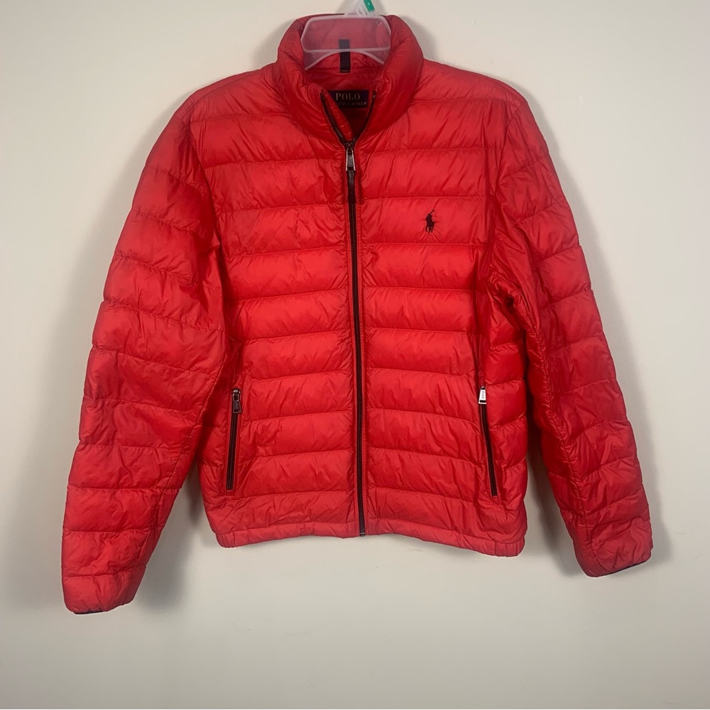 Polo by Ralph Lauren Lightweight Packable Down Pony Logo Zip Up Jacket - Picture 4 of 16